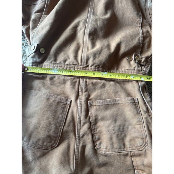 Vintage Carhartt X01 BRN 34 Short Bloody Guts Insulated Caramel Brown Coveralls - Picture 7 of 9